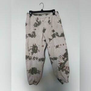 Lucky Brand Tie-Dye Joggers - Green and Brown — 100% Cotton